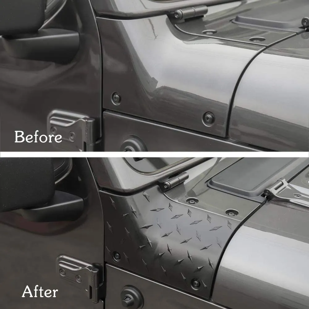 Jeep JL JLU & Gladiator JT 2/4 Door Cowl Body Armor Outer Cowl Covers Corner Guards