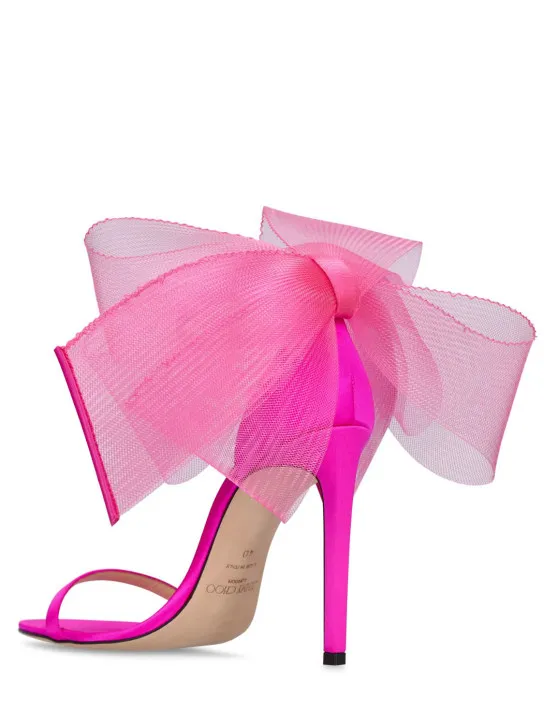 Jimmy Choo   100mm Aveline satin sandals 