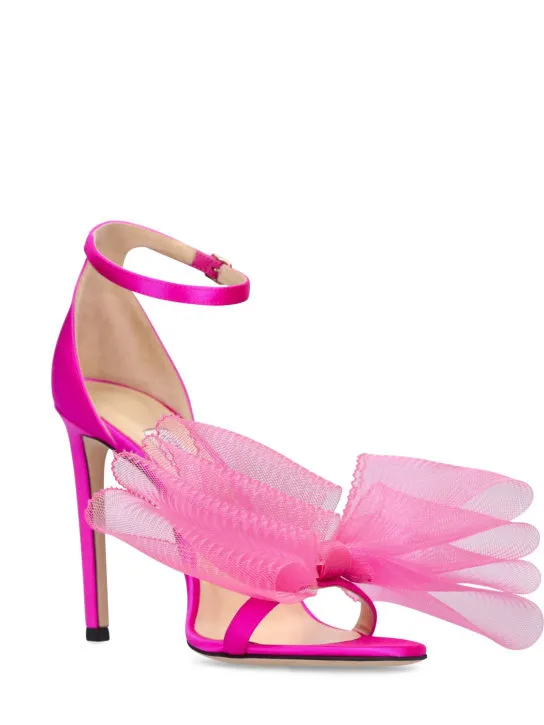 Jimmy Choo   100mm Aveline satin sandals 