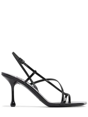 Jimmy Choo   80mm Etana leather sandals 