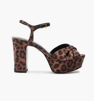 Keefa Leopard Platform Heel
