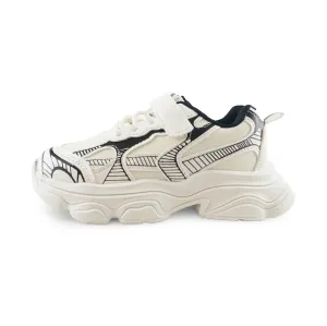 Kids' Chunky Sneakers – 128 White Lightweight Shoes