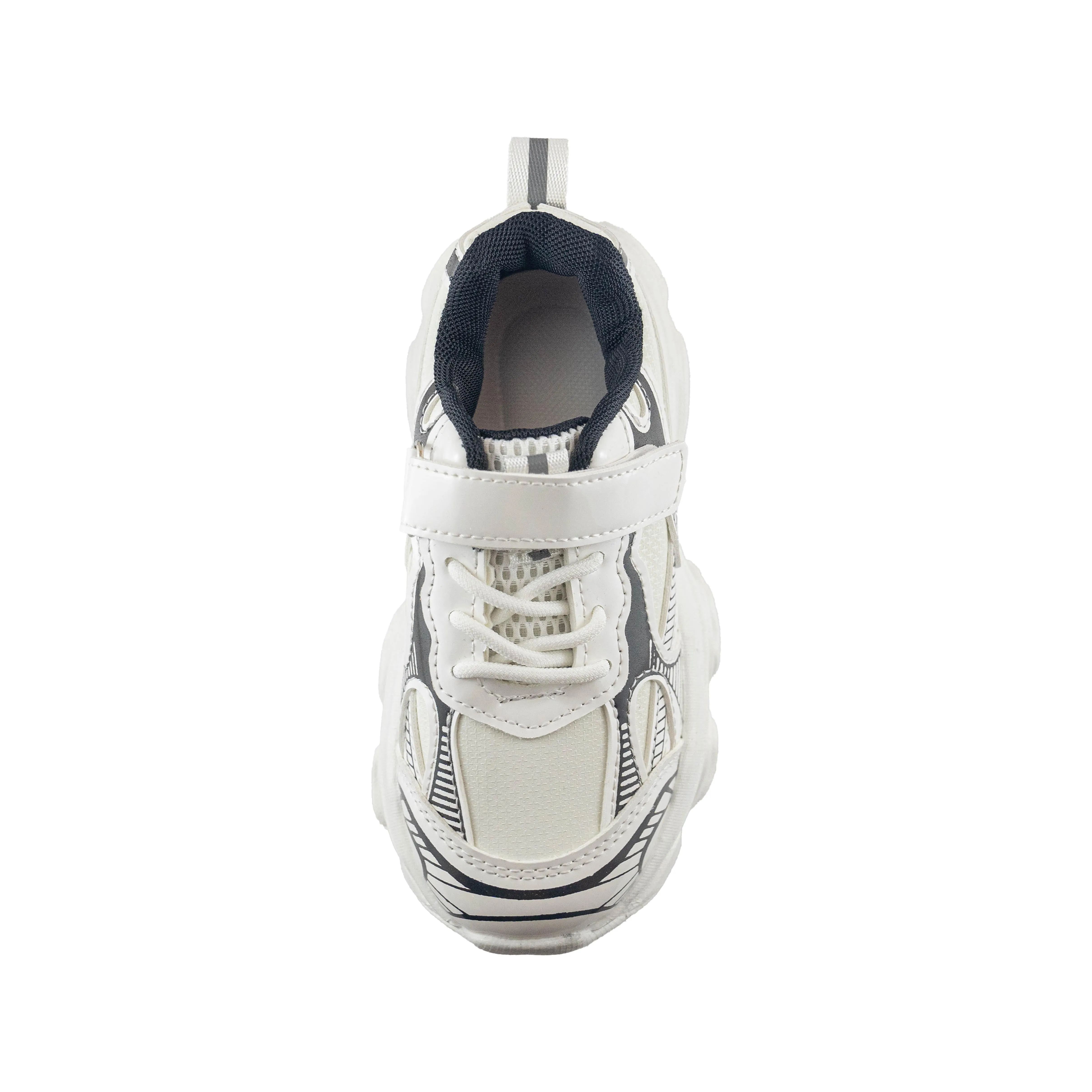 Kids' Chunky Sneakers – 128 White Lightweight Shoes