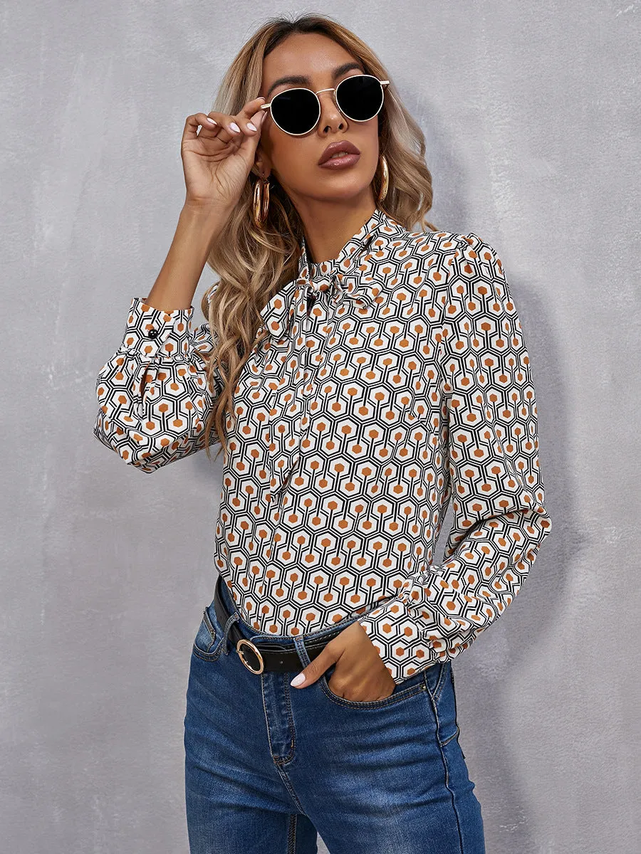 Lace Up Bow Shirt