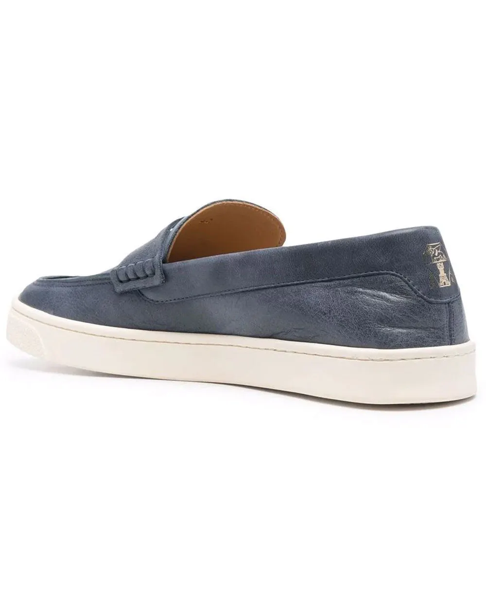 Leather Penny Loafer in Blue