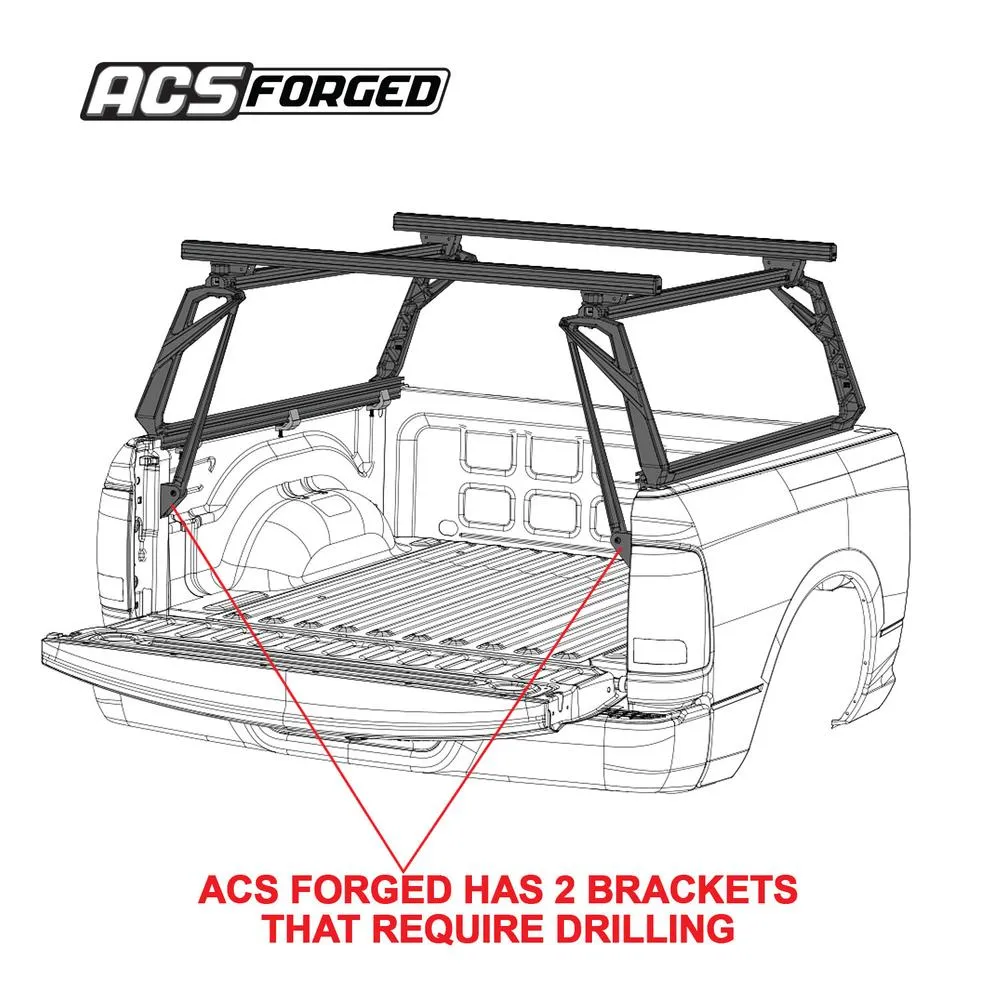 Leitner Active Cargo System ACS Forged Bed Rack - Jeep Gladiator