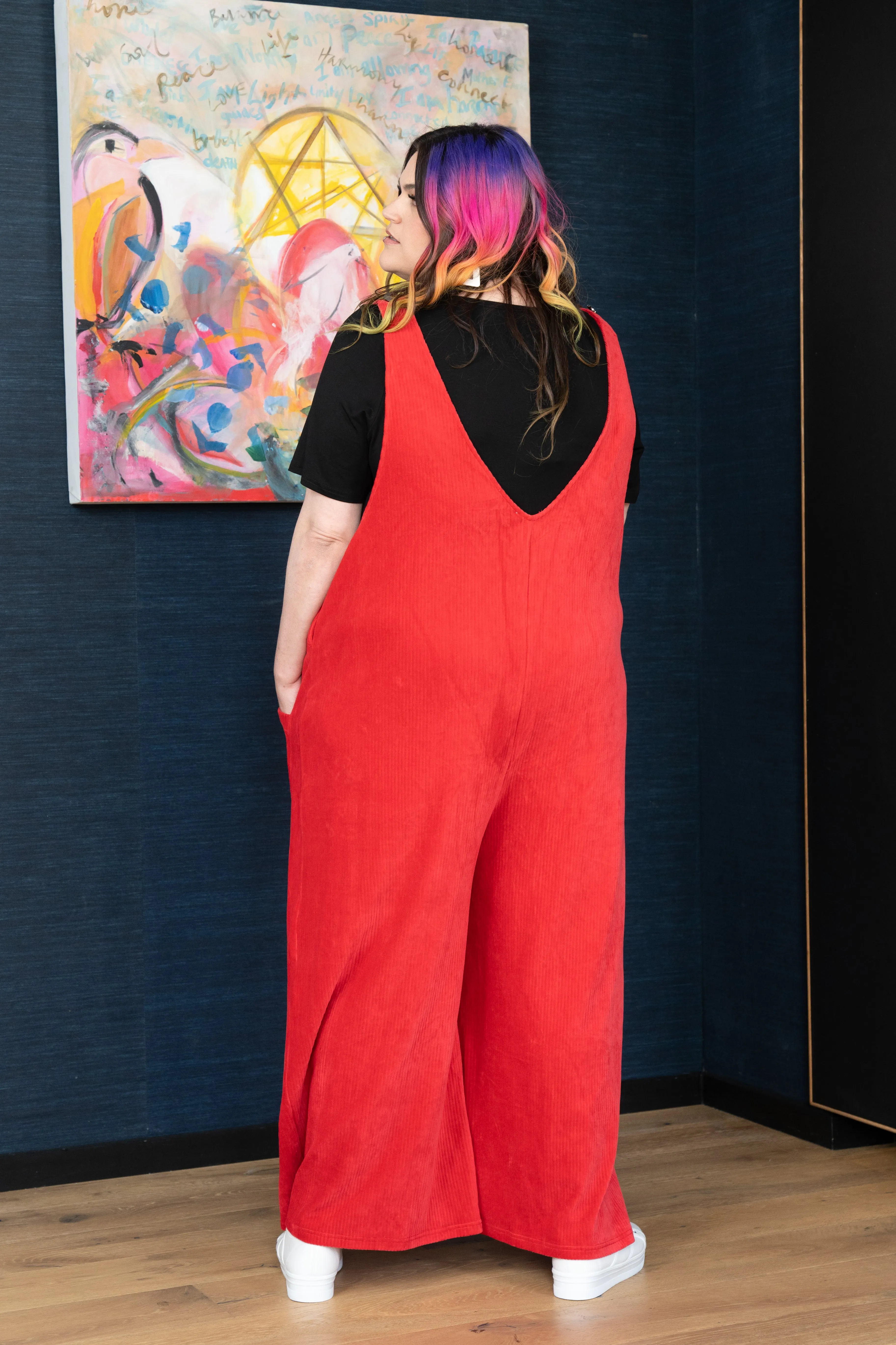 'LOLA' Overalls - Red