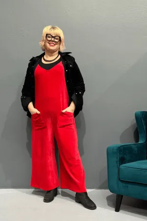 'LOLA' Overalls - Red