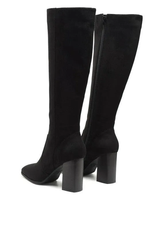 Madman Stretch High Heel Velvet Boot