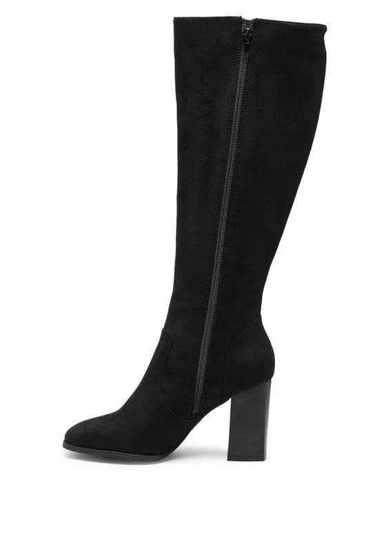 Madman Stretch High Heel Velvet Boot
