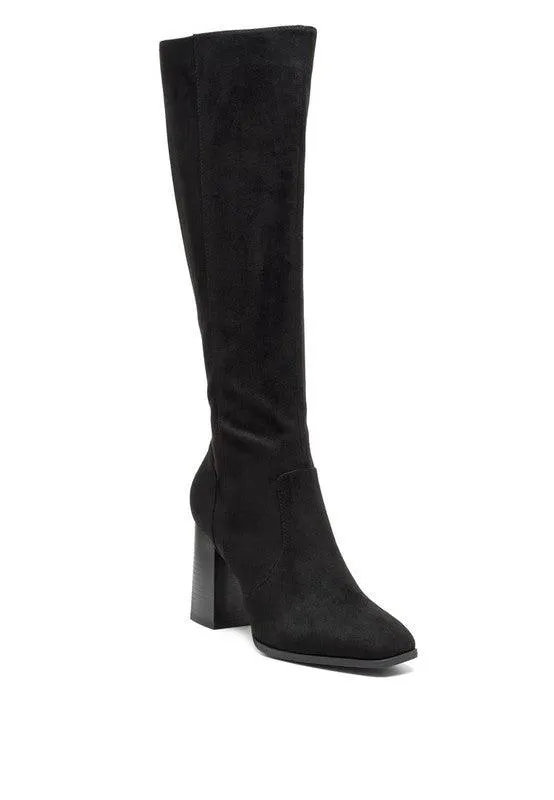 Madman Stretch High Heel Velvet Boot