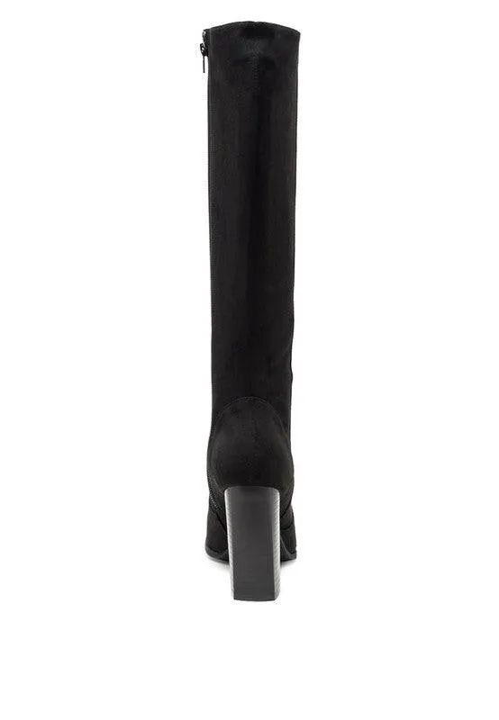 Madman Stretch High Heel Velvet Boot