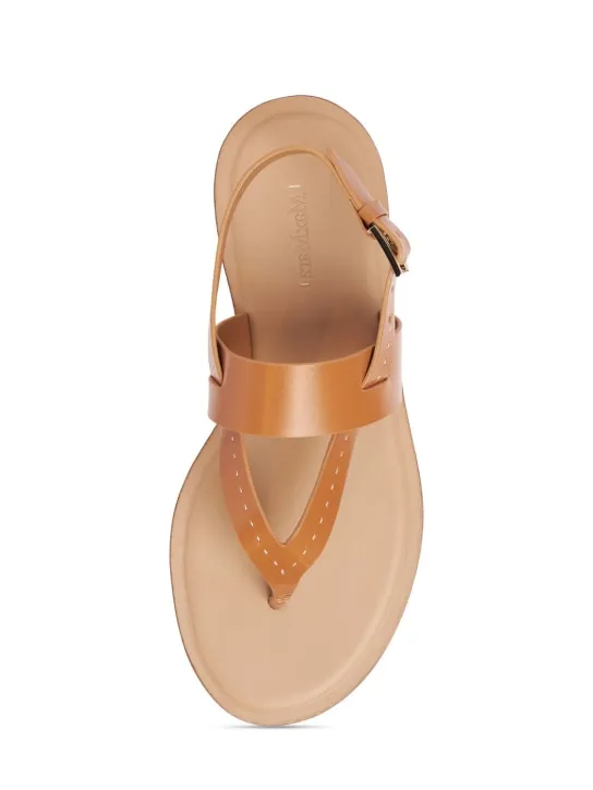 Max Mara   10mm Leather thong thong sandals 