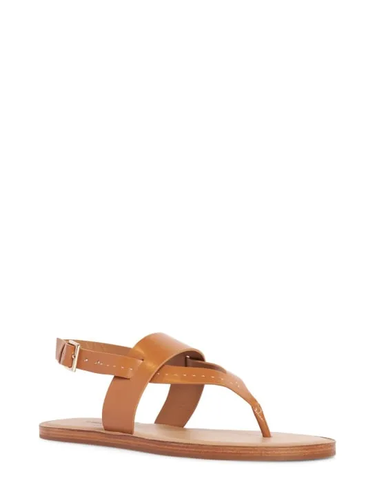 Max Mara   10mm Leather thong thong sandals 
