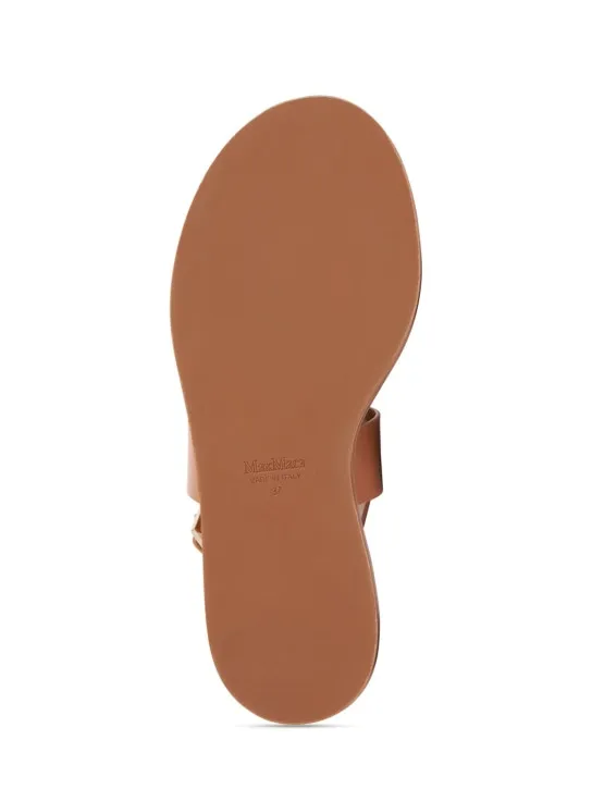 Max Mara   10mm Leather thong thong sandals 