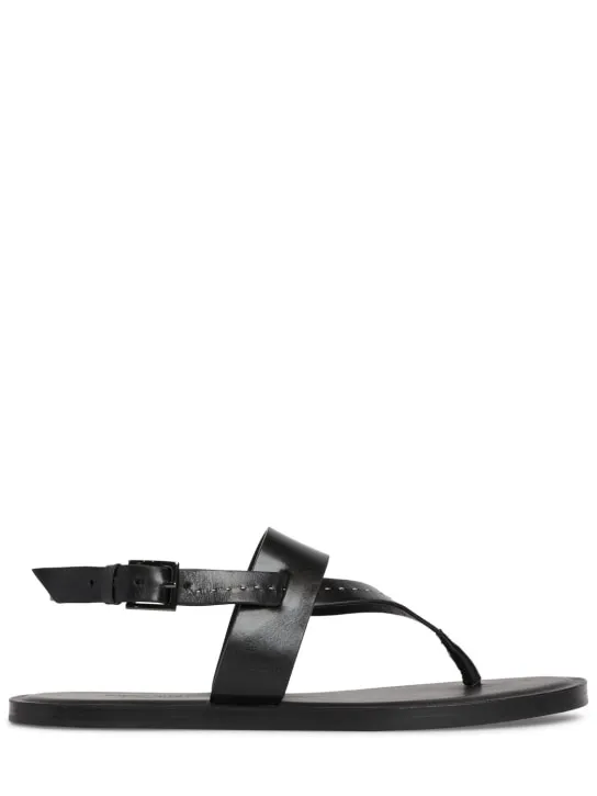 Max Mara   10mm Leather thong thong sandals 
