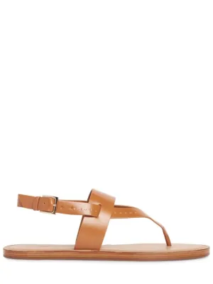Max Mara   10mm Leather thong thong sandals 