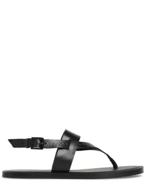 Max Mara   10mm Leather thong thong sandals 