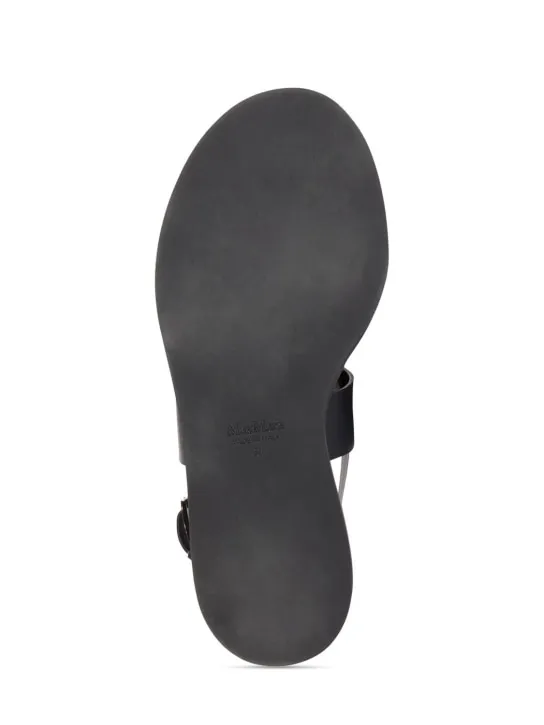 Max Mara   10mm Leather thong thong sandals 
