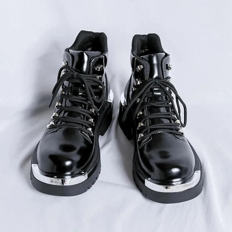 Men's Formal Shoes - Outdoor Casual Leather Ankle Boots - TSS206