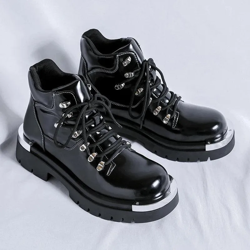 Men's Formal Shoes - Outdoor Casual Leather Ankle Boots - TSS206