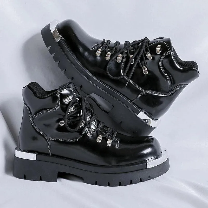 Men's Formal Shoes - Outdoor Casual Leather Ankle Boots - TSS206