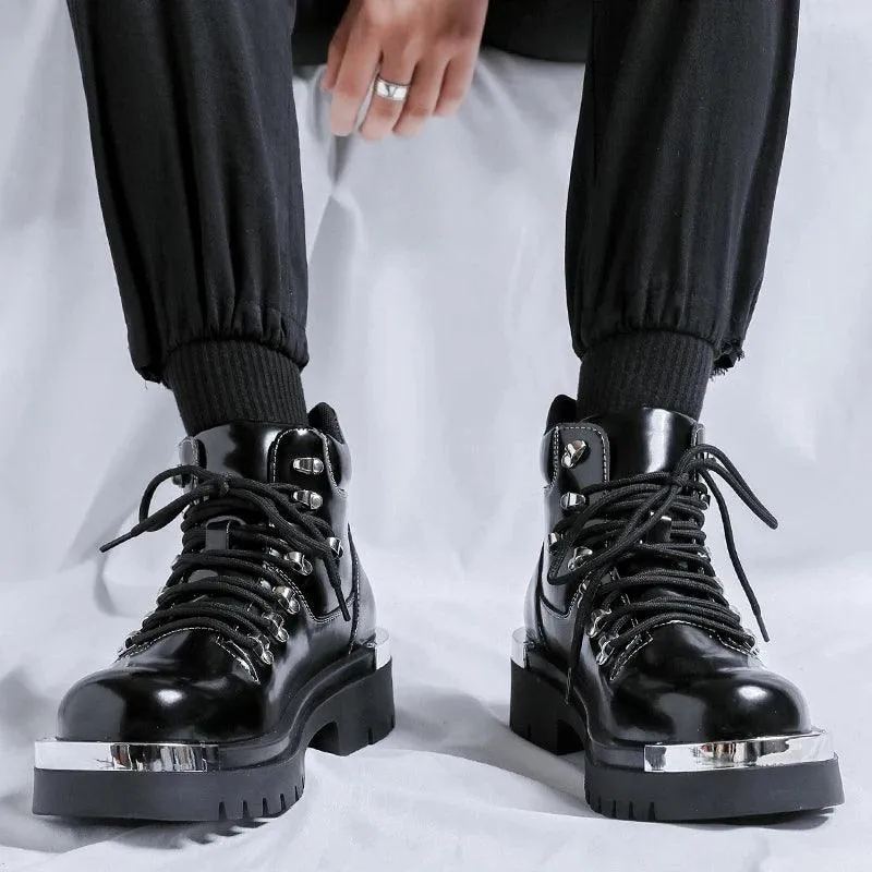 Men's Formal Shoes - Outdoor Casual Leather Ankle Boots - TSS206