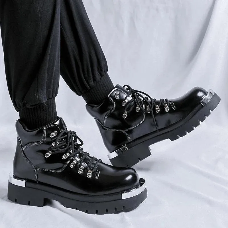 Men's Formal Shoes - Outdoor Casual Leather Ankle Boots - TSS206