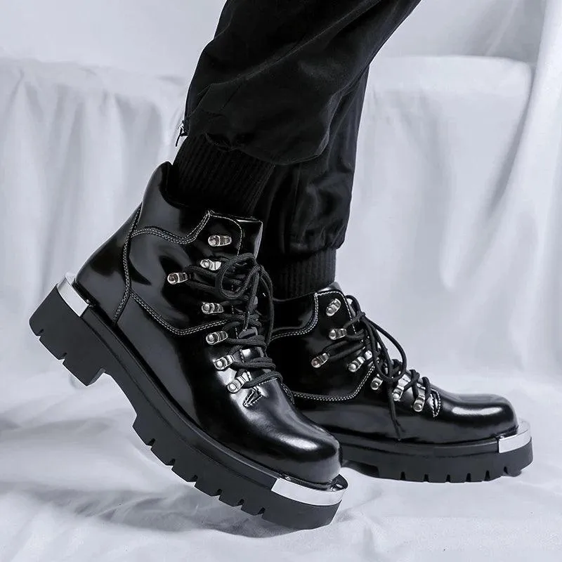 Men's Formal Shoes - Outdoor Casual Leather Ankle Boots - TSS206