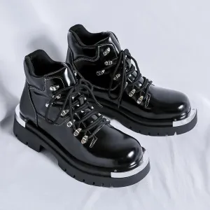 Men's Formal Shoes - Outdoor Casual Leather Ankle Boots - TSS206