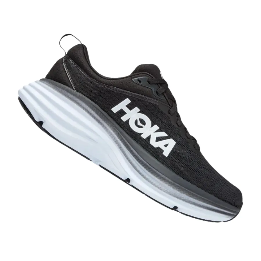 Men's Hoka Bondi 8 Black White