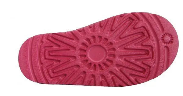 Montana West Kids Fringe Boots - Pink