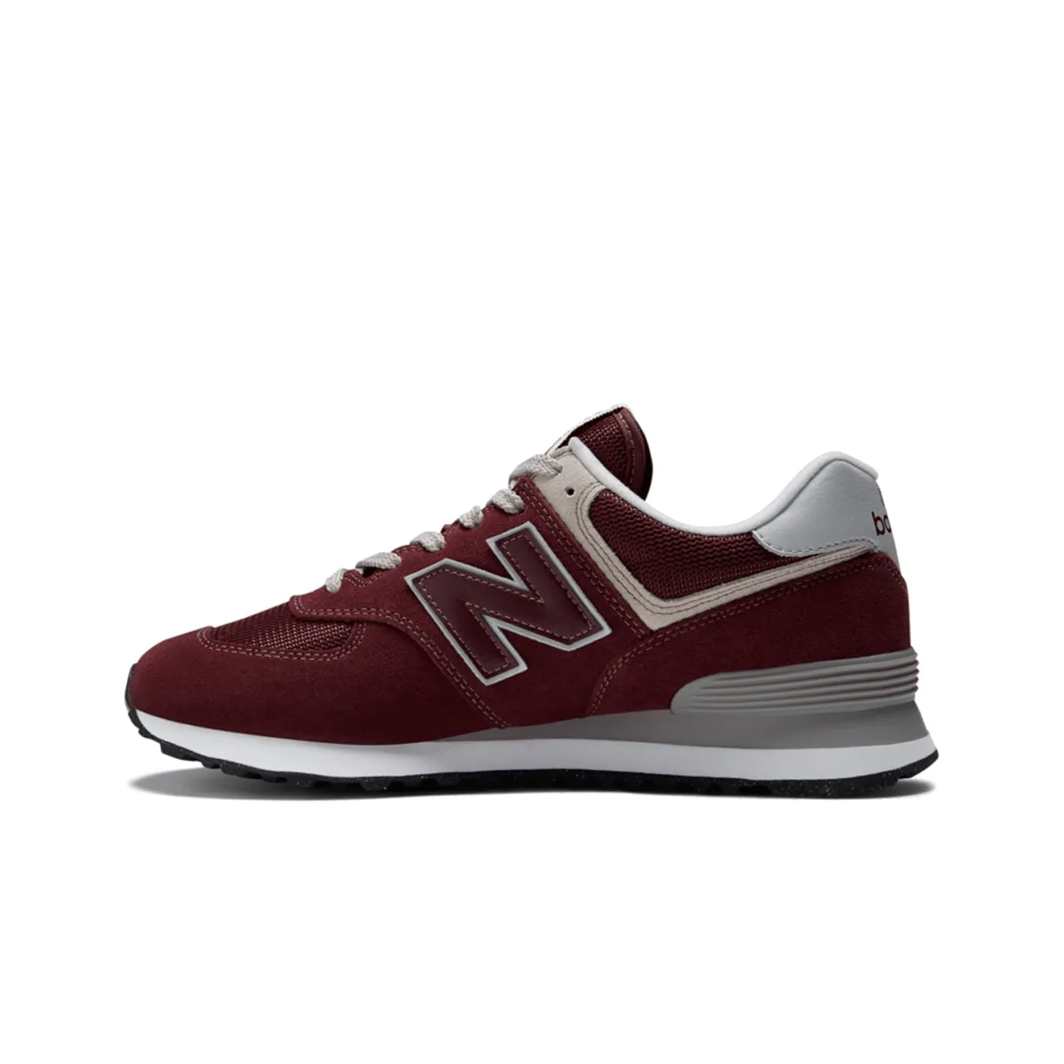 New Balance Mens 574 Core Casual Sneakers ML574EVM Burgundy/White