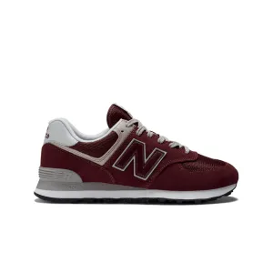 New Balance Mens 574 Core Casual Sneakers ML574EVM Burgundy/White