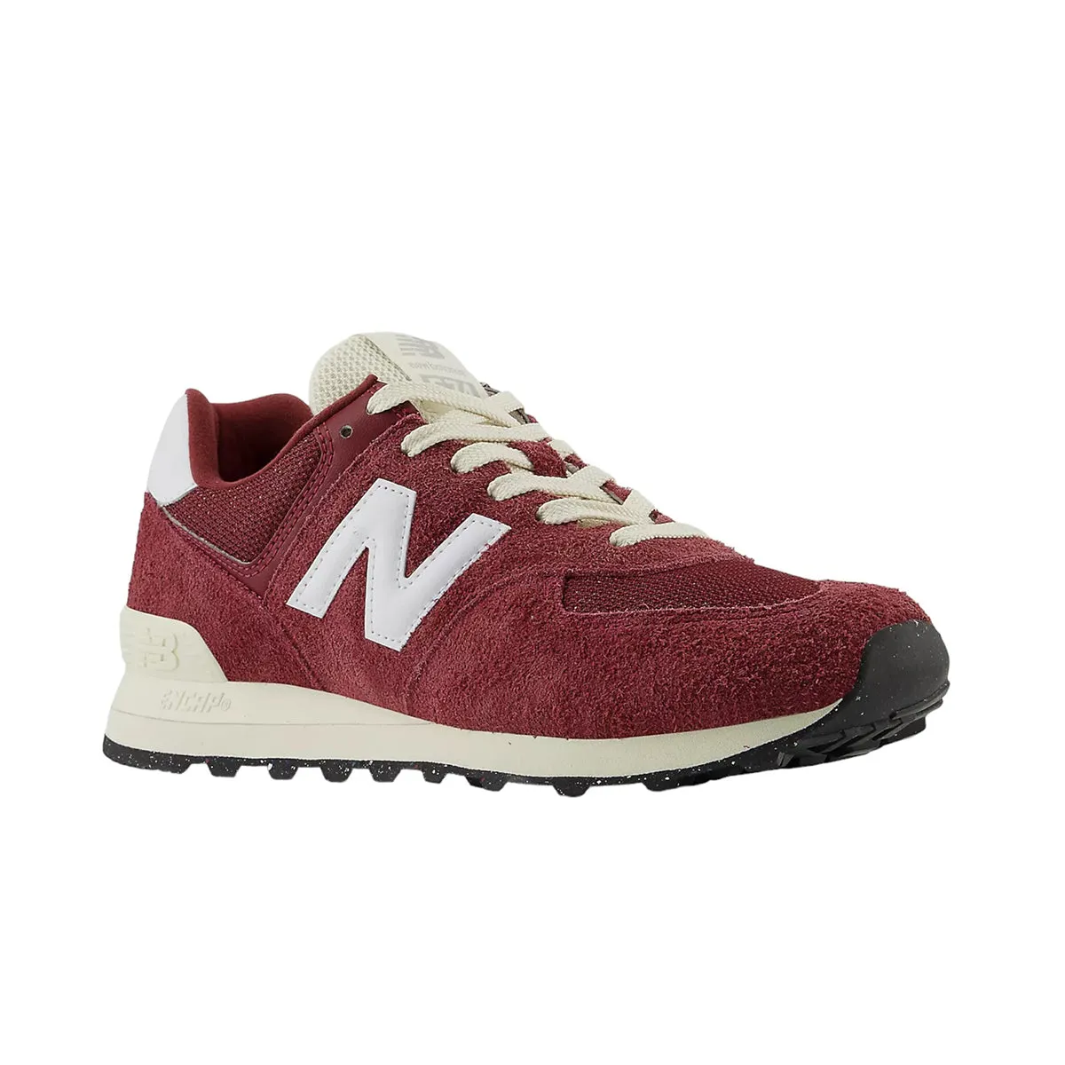 New Balance Unisex 574 Casual Sneakers U574RBK Classic Crimson/White/Angora