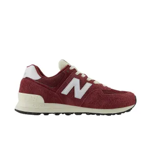 New Balance Unisex 574 Casual Sneakers U574RBK Classic Crimson/White/Angora