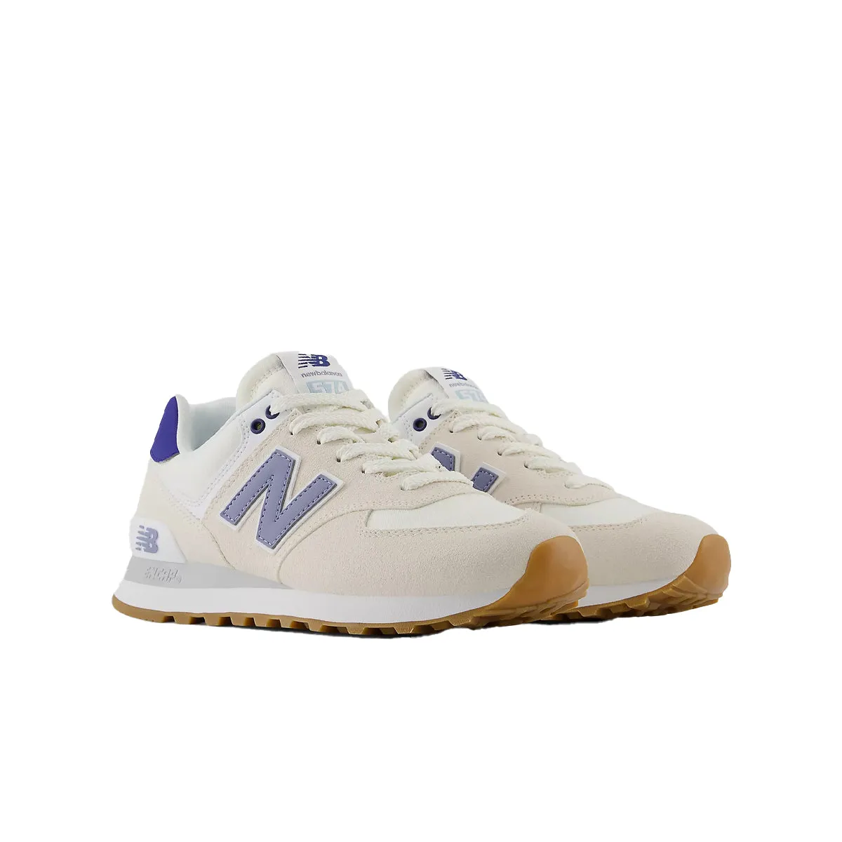 New Balance Womens 574 Casual Sneakers WL574CBL Linen/Indigo