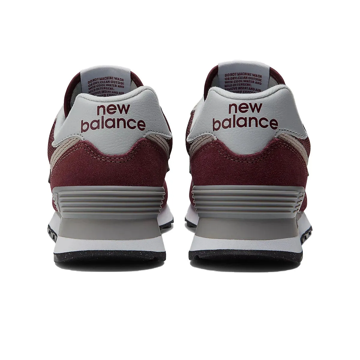 New Balance Womens 574 Core Casual Sneakers WL574EVM Burgundy/White