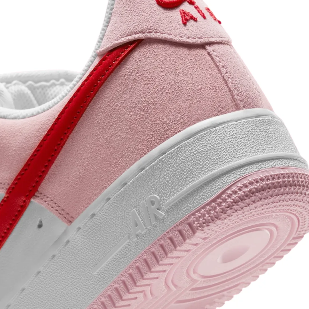 Nike Air Force 1 Low 07 QS Valentines Day Love Letter Tulip Pink University Red White