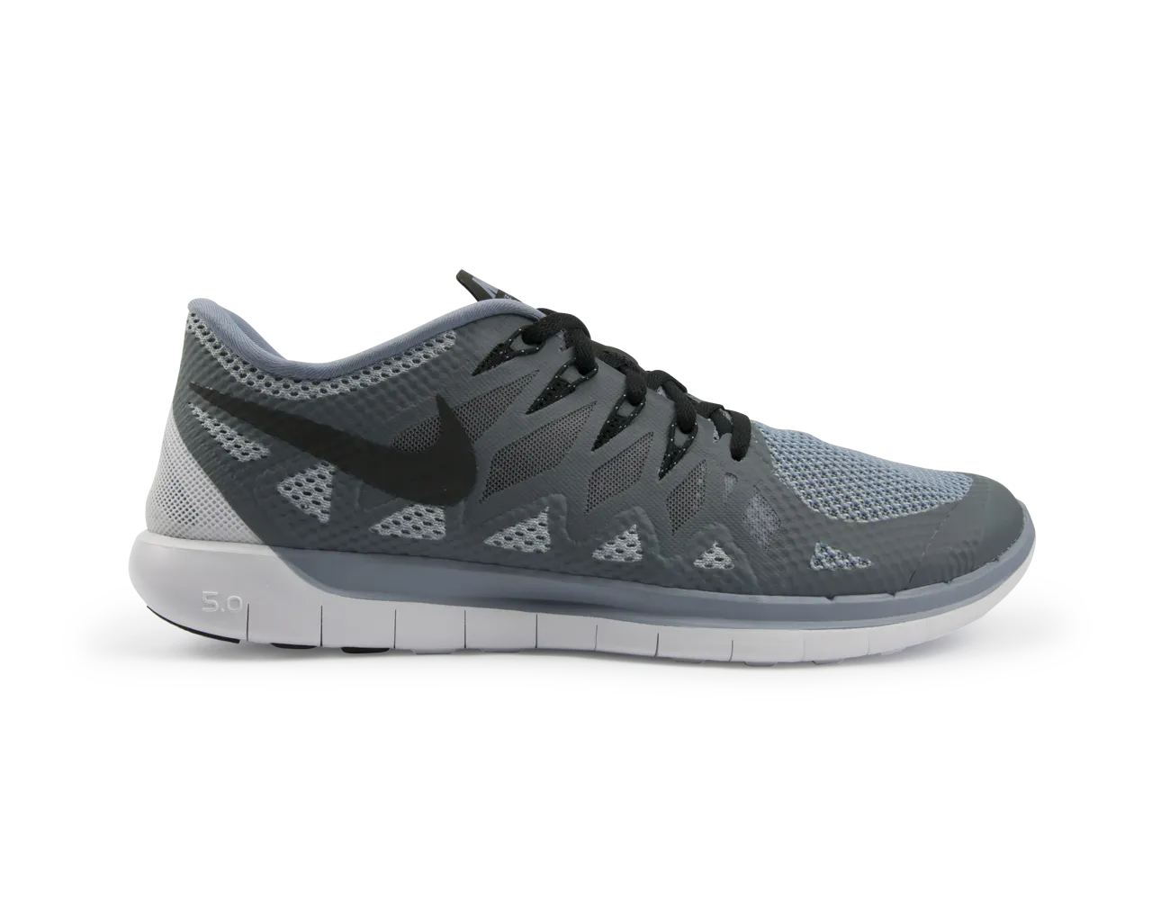 Nike Men's Free 5.0  Running Shoes Cool Blue/Black/Wolf Grey