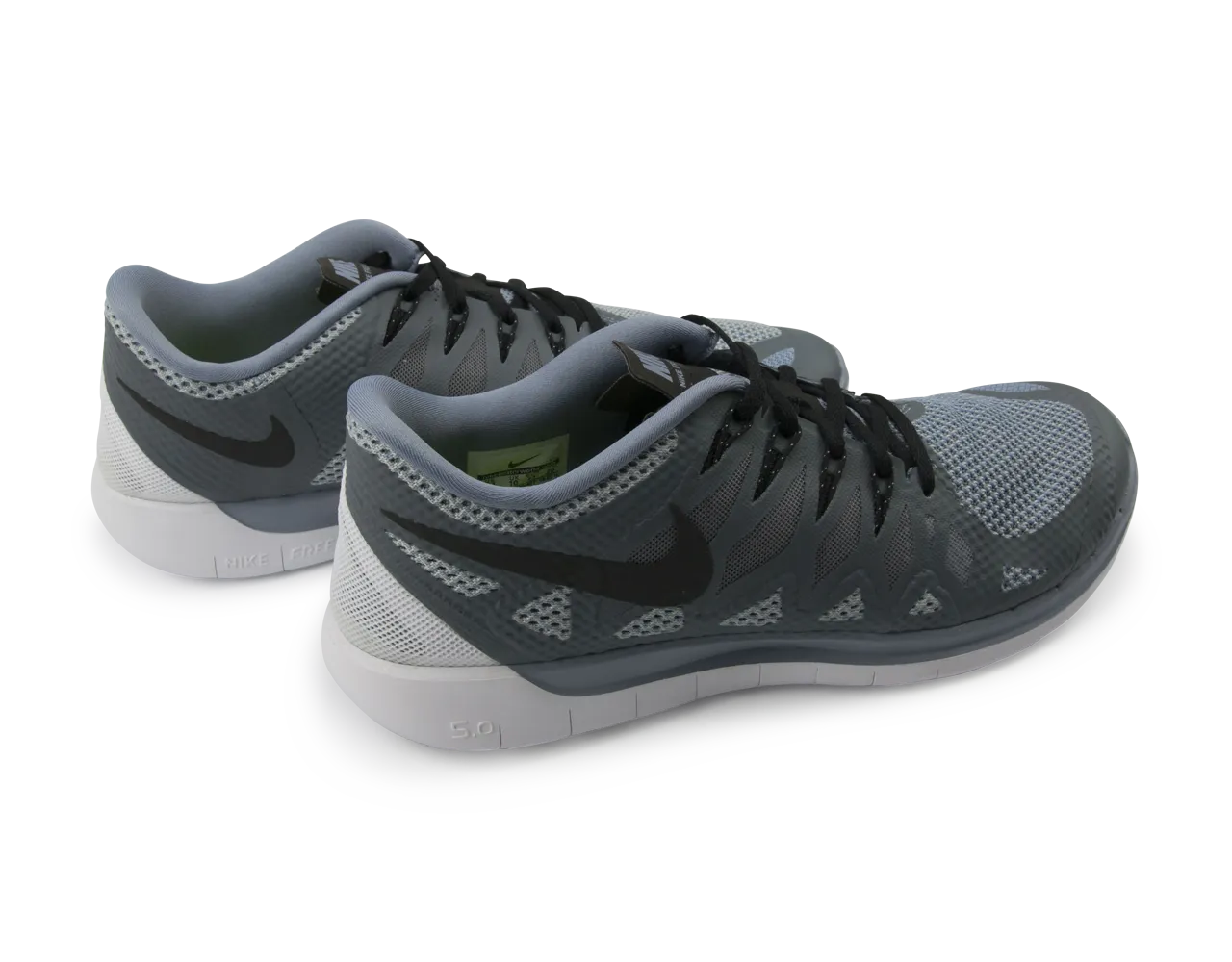 Nike Men's Free 5.0  Running Shoes Cool Blue/Black/Wolf Grey
