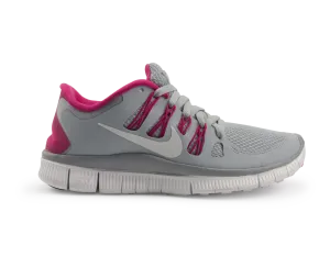 Nike Women's Free 5.0  Running Shoes Wolf Grey/White/Pink Force