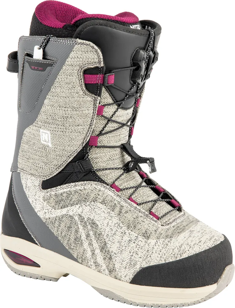 Nitro Ronda TLS Womens Snowboard Boots in Heather Grey 2024
