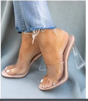 Nude Clear Heels