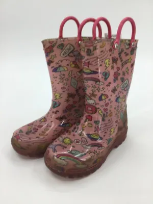 Olive & Edie Child Size 9 Toddler Pink Rain/Snow Boots