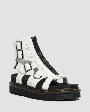 Olson Zipped Leather Strap Sandals