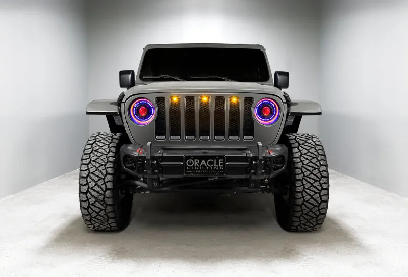 Oracle Pre-Runner Style LED Grille Kit for Jeep Gladiator JT - Amber SEE WARRANTY
