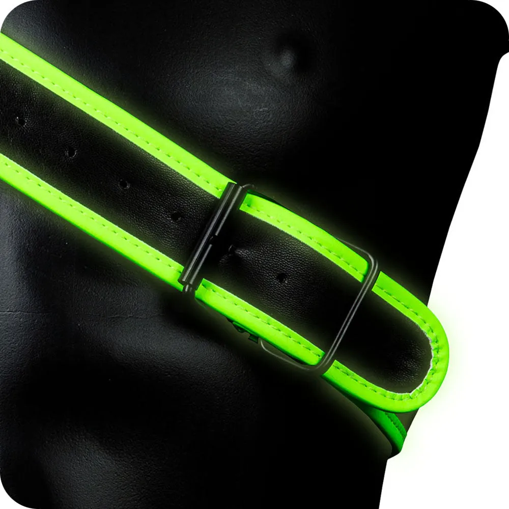 Ouch! Glow In the Dark Gladiator Harness /M