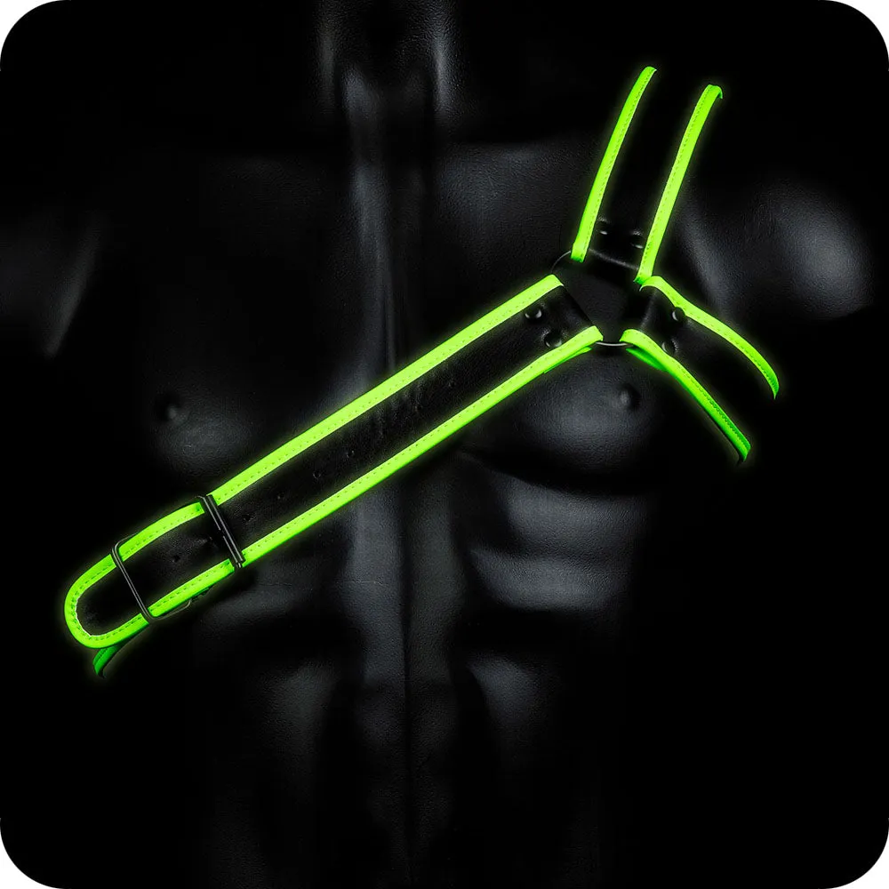 Ouch! Glow In the Dark Gladiator Harness /M