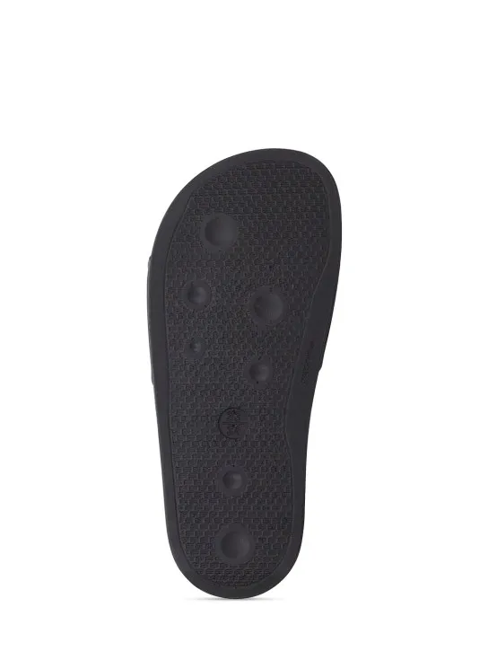 Palm Angels   Logo print pool rubber slide sandals 